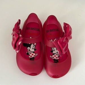 Mini Melissa Pink Minnie Mouse shoes
